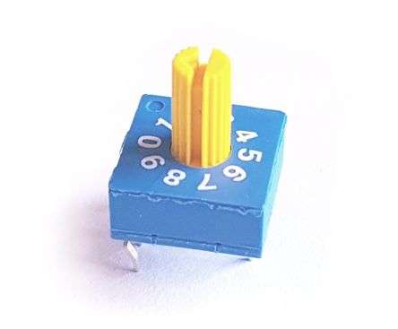 ROTARY SWITCH DIP 10W R/CODE SHAF ERD510RS