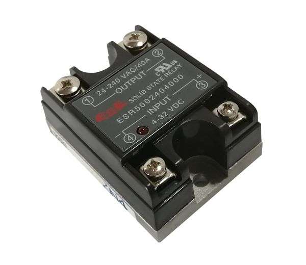 SOLID STATE RELAY SSR DC-AC I=4-32VDC O=24-280VAC 40A ESR-50-0-240-40-00