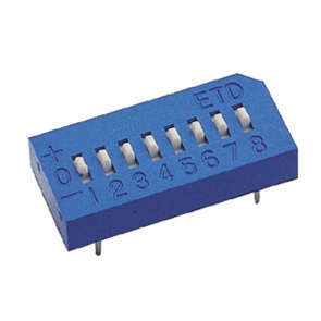 DIP SWITCH 4-POLE 3-POS ETD104E ETD104E