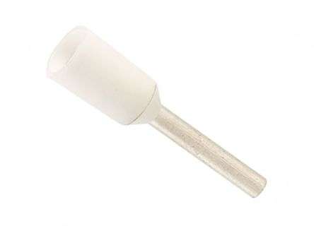 TERMINAL BOOT LACE WHITE TL=16mm 0.5mm2 EVN0510