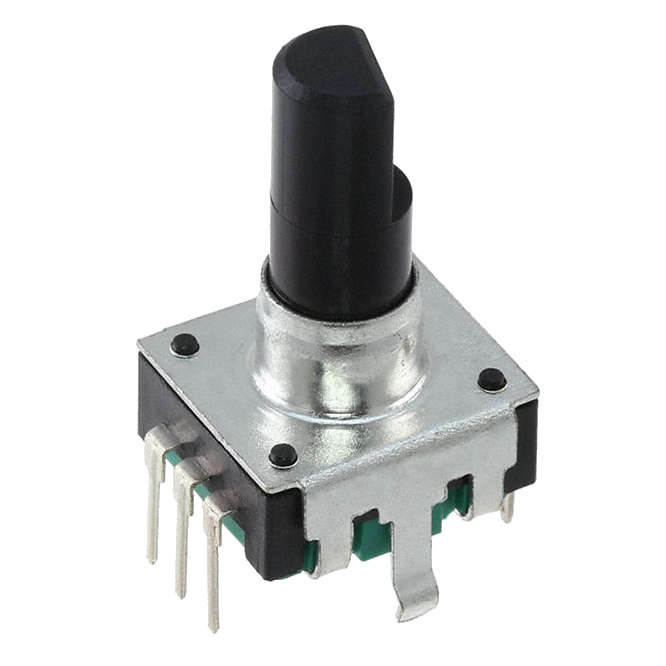 ENCODER/DIG. POTENTIOMETER W/SWITCH, 24 PULSE, 360D F12E-S4H4BF724
