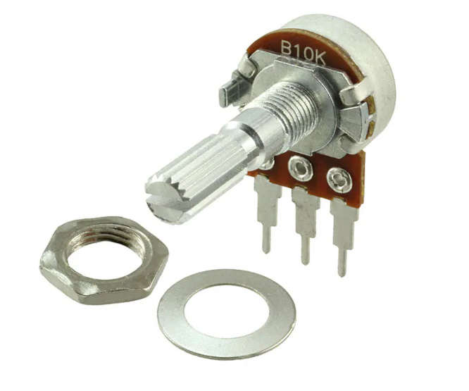 POTENTIOMETER S/T LOG P/M 17mm 100K SOL F16KN-A100K-L15KQD