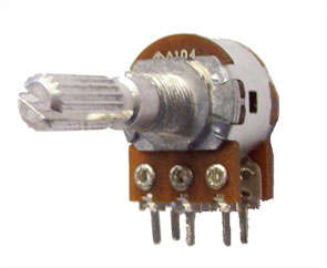 POTENTIOMETER WITH SWITCH LIN PCB 17mm 10K F16KSH-N-B103-L25KQD