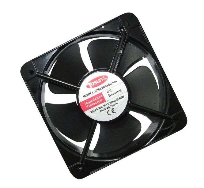 220V AXIAL FAN 200sqx60mm BAL 450CFM LEAD   DP20060A2 /190493