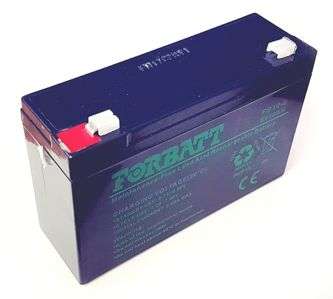 BATTERY SLA 6V 10AH 151x50x101  FB10-6