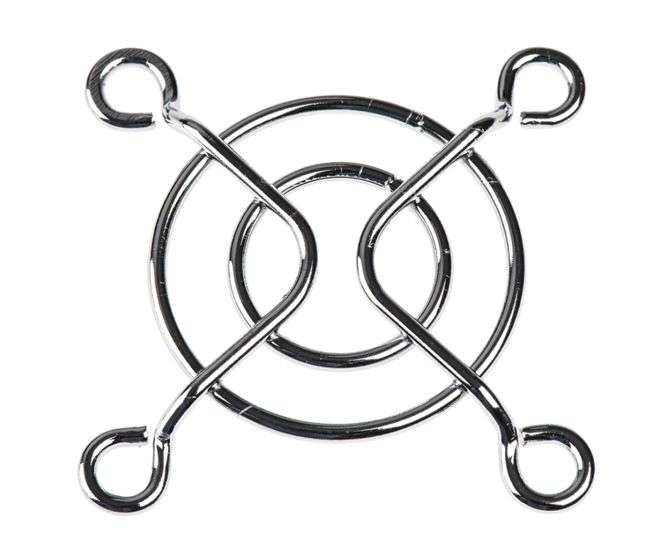 CHROME METAL FINGER GUARD FOR 40mm FAN FG-04 / B-13