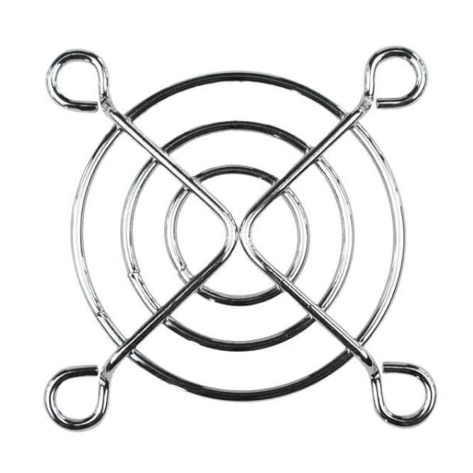 CHROME METAL FINGER GUARD FOR 50mm FAN FG-05