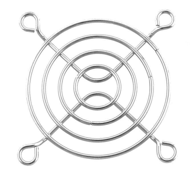 CHROME METAL FINGER GUARD FOR 60mm FAN FG-06 / B-9