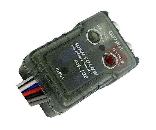 CAR AUDIO IMPEDANCE CONVERTER RCA 50W 12V FH-128