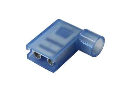 TERMINAL FULL-INS FLAG BL 6.35mm 10/BAG  FLDNY 2-250  *DBK*