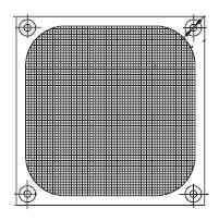 GUARD METAL MESH SCREEN  120mm  FM12