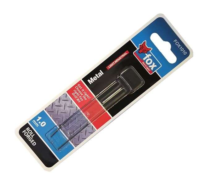 DRILL HIGH-SPEED STEEL 1.0mm - 2P/PACK FOX1010