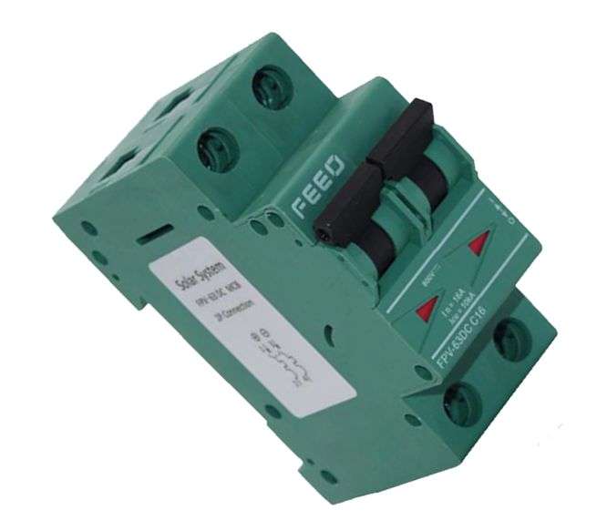 DC CIRCUIT BREAKER DC 16A DC 6KA DIN RAIL MOUNT  FPV-63-2P-16A / 170832 *A*