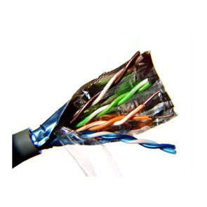 CAT5E FTP ETHERNET CABLE CCA 8C SOLID GREY - DEBULK CAB-FT5004E