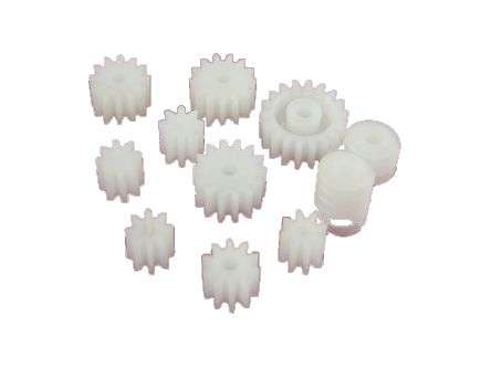 11x PLASTIC PINION GEAR KIT 80.8A PVC-GEAR-1.6