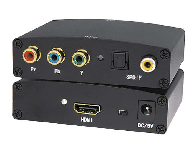 YPbPr + AUDIO TO HDMI CONVERTER 1080px 91x22x75mm - BRIT PLUG HCO0101