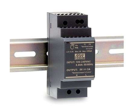 POWER SUPPLY D/R SLIM I=220V O=12V 2A HDR-30-12