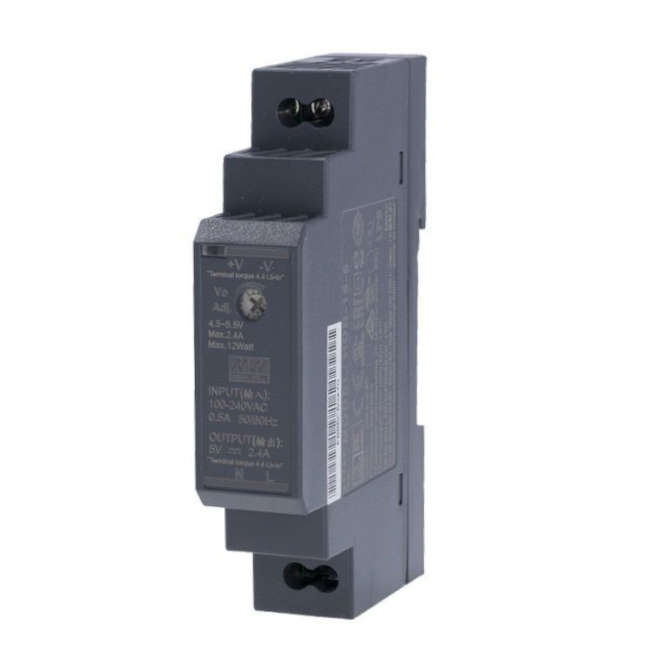 POWER SUPPLY D/R SLIM IN=220V OUT=24VDC 0A63 HDR-15-24