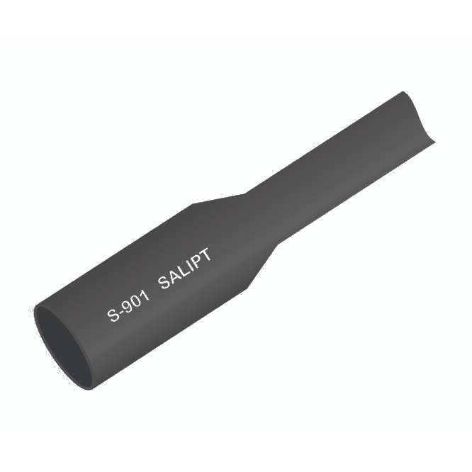 SLEEVING HEATSHRINK 15mm BLACK - 1METER PCS S-901-600-15MM-BK-T