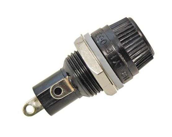 KEYED PANEL MOUNT FUSE HOLDER 5x20   HF-043