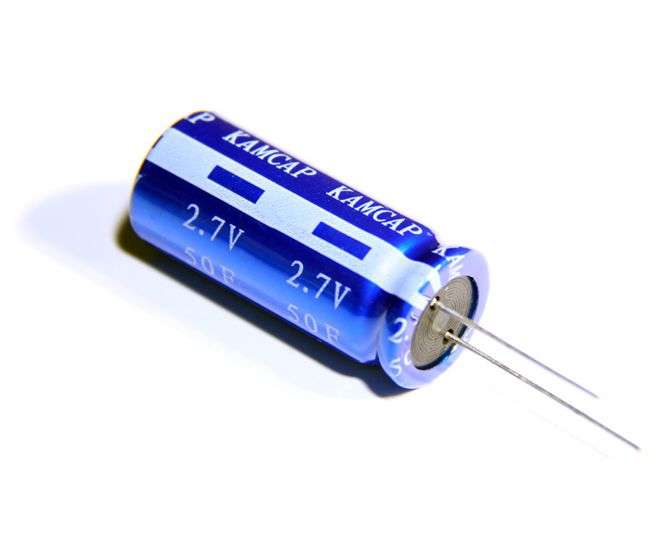 SUPER CAPACITOR RADIAL D/L 2F 2.7VDC 8X16 P=3.5 - DEBULK HP-2R7-J205VYJ08