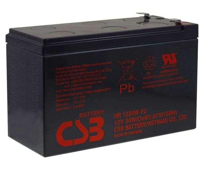 SEALED LEAD ACID BATTERY 12V 8.5A  HR1234W F2