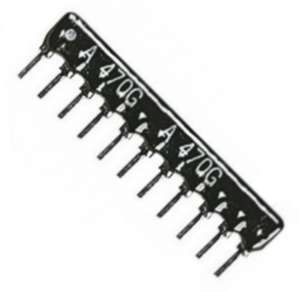 NETWORK RESISTOR SIL 11-PIN 10-RES 2K2 HRA-A11-222-J