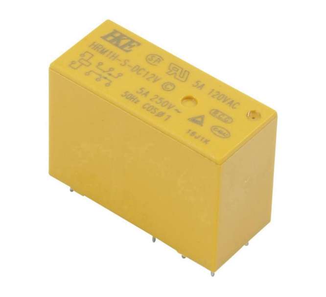 RELAY PCB MOUNT DPDT 5A 12VDC RECT 8PIN HRM1H-S-DC12V-C