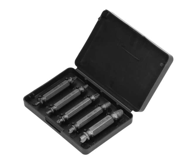 NITRIDING STEEL SCREW EXTRACTOR SET 5PC HSS4341