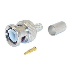 BNC PLUG CRIMP IN-LINE 6mm 3-PCS   HT-8101-59 / B-108-B