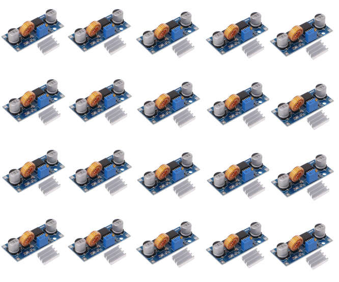 DC-DC STEP-DOWN I=4-38 O=1.2-36VDC @ 5A - 100/BAG HW-64