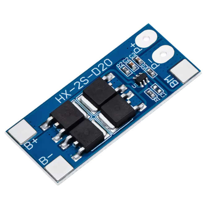 2S BMS 18650 LI-ION BATTERY CHARGER PROTECTION 20A 7.4V HX-2S-D20