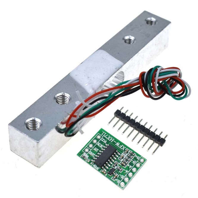 LOAD CELL 20Kg WITH AMPLIFIER MODULE 80x13.5x13.5mm OPEN END HX711AD-20K