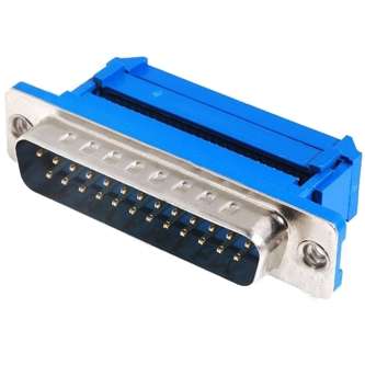 IDC PLUG D-SUB 25W METAL MNT & PLASTIC STRAIN W/CLIP IDC-25P