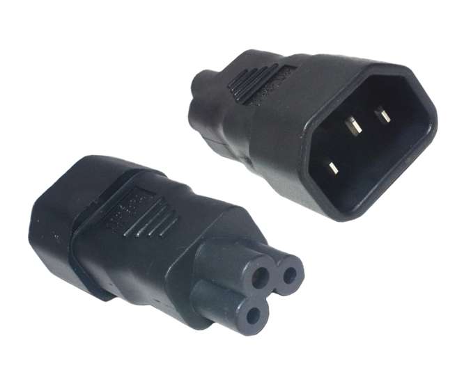 C14 IEC PLUG - C5 IEC SOCKET ADAPTER 200724