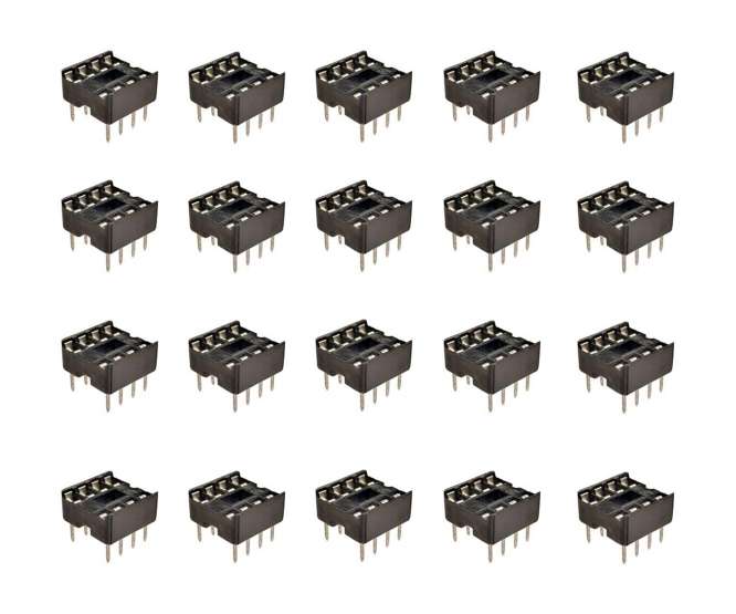IC SOCKET DIL 0.3 8W STD D-LEAF 60P/TUBE ISS08T1-03