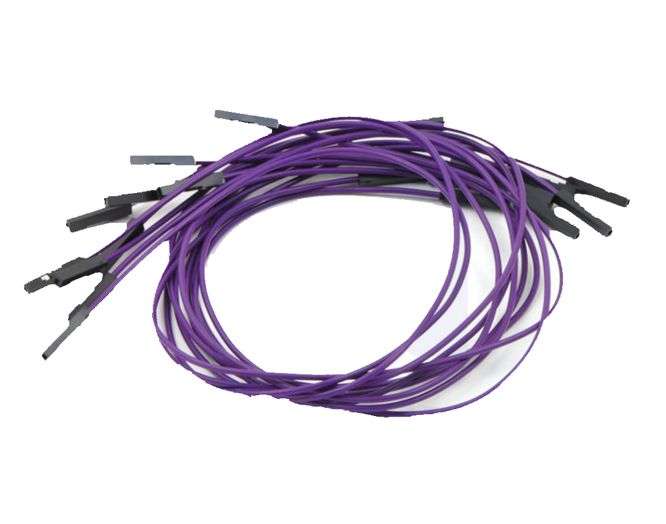 JUMPER LEAD 200mm SOCKET-SOCKET PURPLE-10P/BAG  TBA