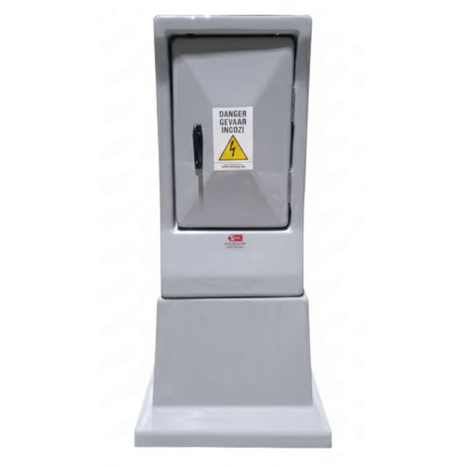 2W FIBREGLASS S/D METER KIOSK 380x340x1045mm K0001/5