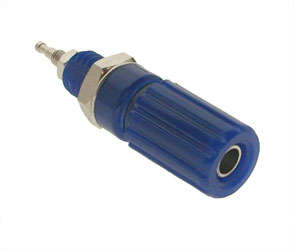 BANANA SOCKET 4mm BLUE CAPTIVE K201-BL