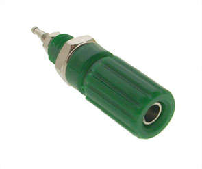 BANANA SOCKET 4mm GREEN CAPTIVE K201-GR
