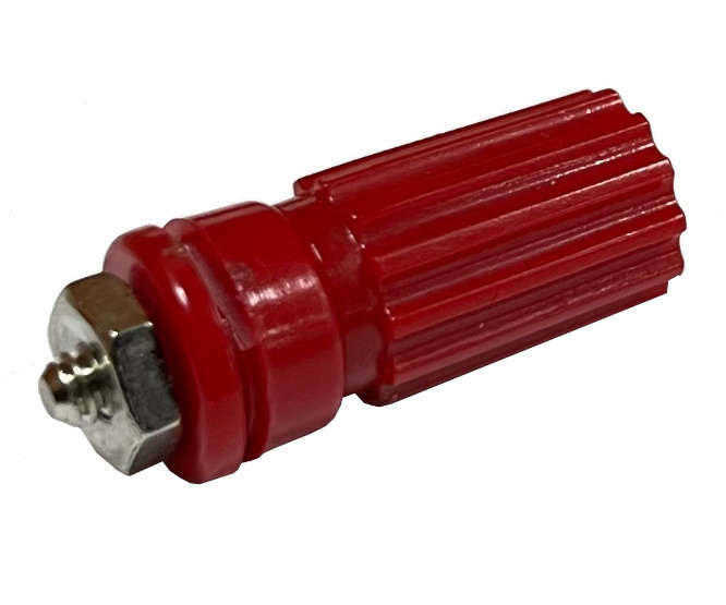 BANANA SOCKET 4mm RED CAPTIVE TBA