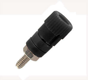 SOCK BANANA 4mm  BLACK 5A 125V  K203-BK