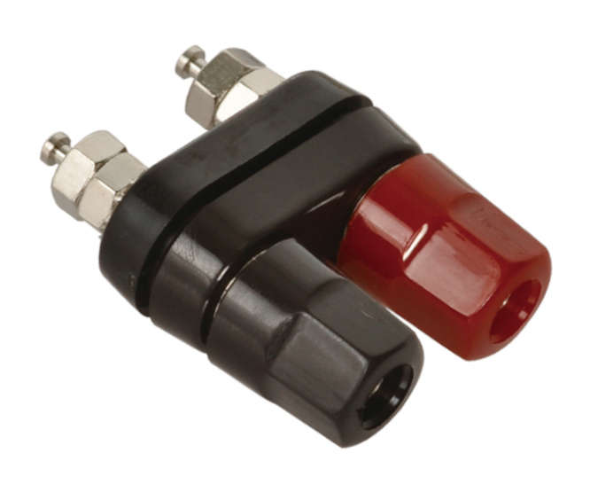 SOCKET BANANA DUAL 4mm RD/BLK K207