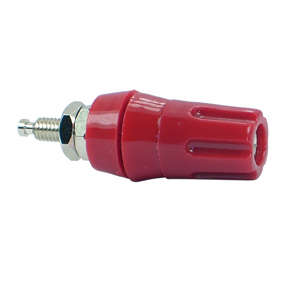 BANANA SOCKET 4mm RD L=47mm D=17 K2076-RED