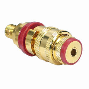 BANANA SOCKET 4mm RED GOLD PLATED K2101-RD