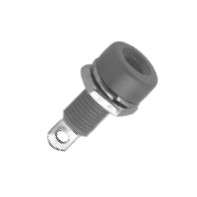 SOCK BANANA 4mm BLACK SOLDER  K214-BK