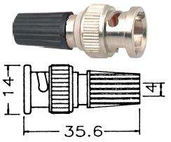 ADAPTER BANANA-SOCKET TO BNC-PLUG BLACK K2150-BK