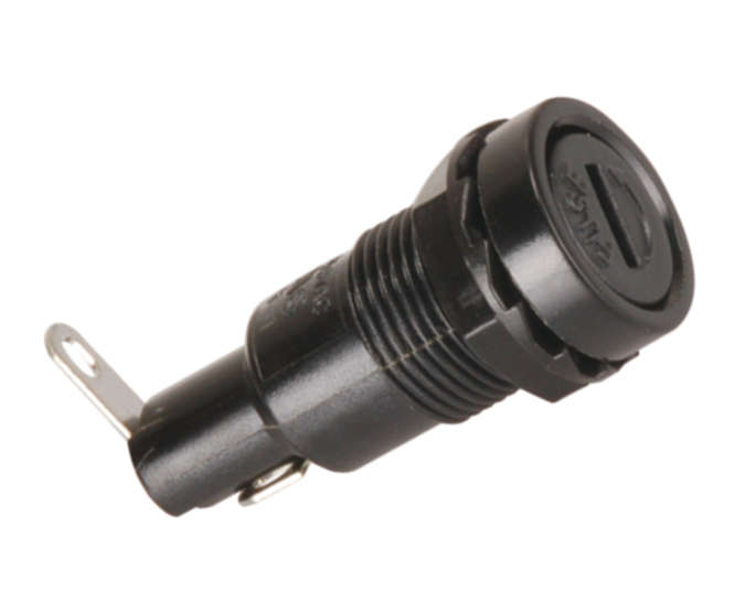 FUSE HOLDER PANEL MOUNT 5x20 ROUND FLUSH CAP K2261