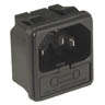 PLUG IEC PRESS-FIT+FUSE HOLDER  K24132