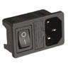 PLUG IEC+FUSE+SWIT 1mm-PANEL  K24133-1.0mm